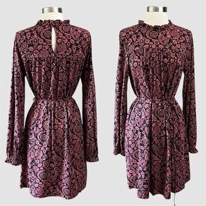 BODEN Tie Waist Jersey Dress with Ruffle Detail Size 8